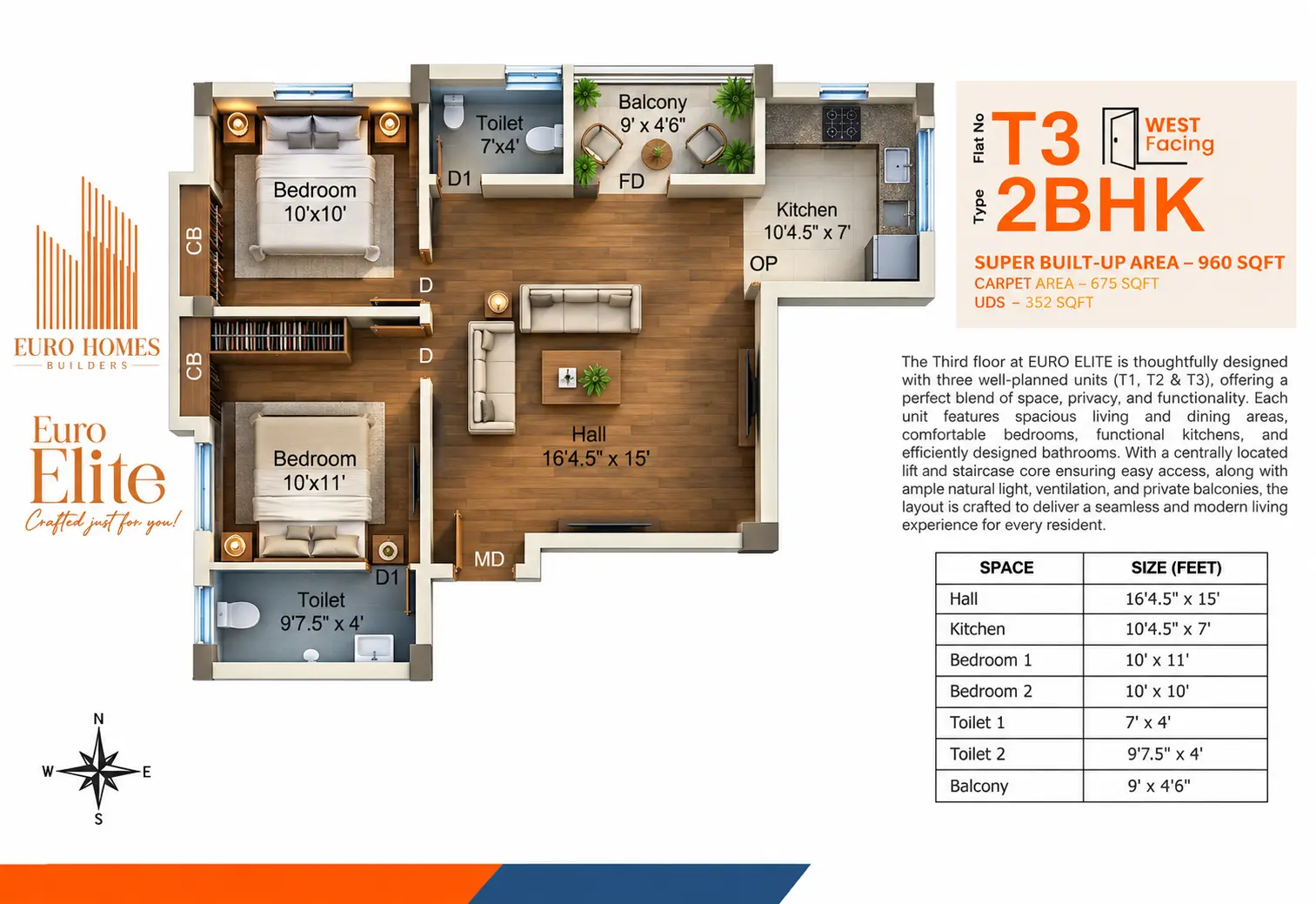 T3 Floor Plan